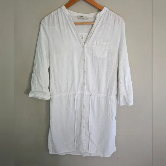 Old Navy | Dresses | Old Navy White Linen Shirt Dress Size S | Poshmark